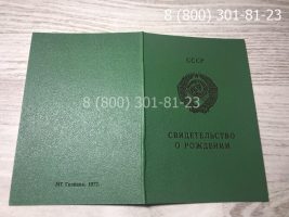 Свидетельство о рождении СССР 1970-1991 годов, обложка