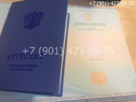 Аттестат 11 класс 2014-2019 годов, нового образца, приложение