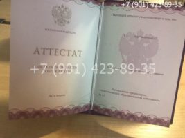 Аттестат 9 класс 2014-2019 годов, нового образца, титульный лист